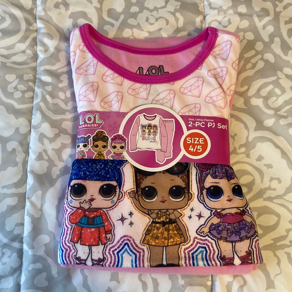LOL Surprise 2-piece pajama set size 4/5 NWT